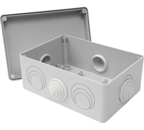 Изображение товара Gigant Коробка распределительная о.п 210х150х100, 8 выходов, 4 муфты, IP55 44016GI