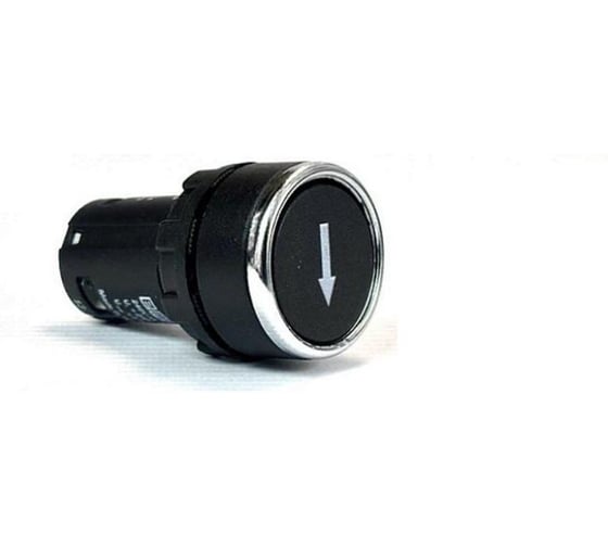 Изображение товара Кнопка моноблочная Emas (1НО+1НЗ), чёрный цвет, с маркировкой, серия MB (240В, 0,3А), IP50 MB102DHOD