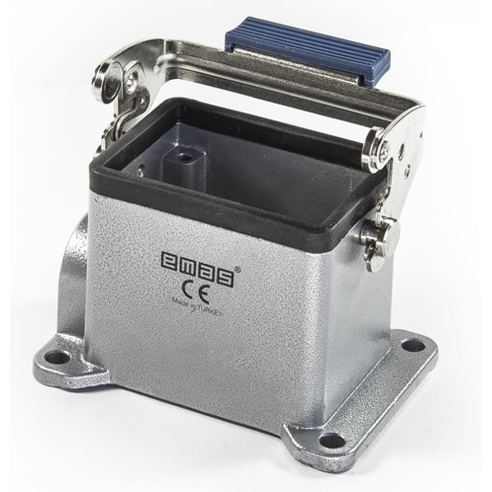 Изображение товара Кожух Emas металлический, боковой ввод (PG 16), фиксаторы металл, IP65 EBM06GD16