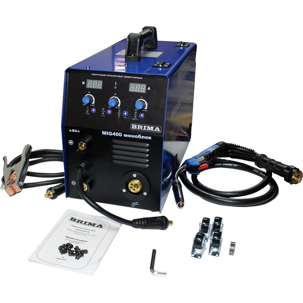 Изображение товара Сварочный полуавтомат инверторный Brima MIG 400 380В моноблок ЦБ-00000041