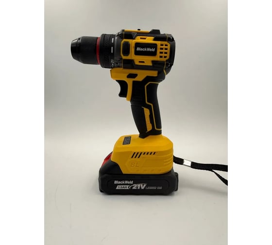 Изображение товара Бесщеточная аккумуляторная дрель-шуруповерт BlackWeld JZ02-10Y 21V 1.5Ah 150174