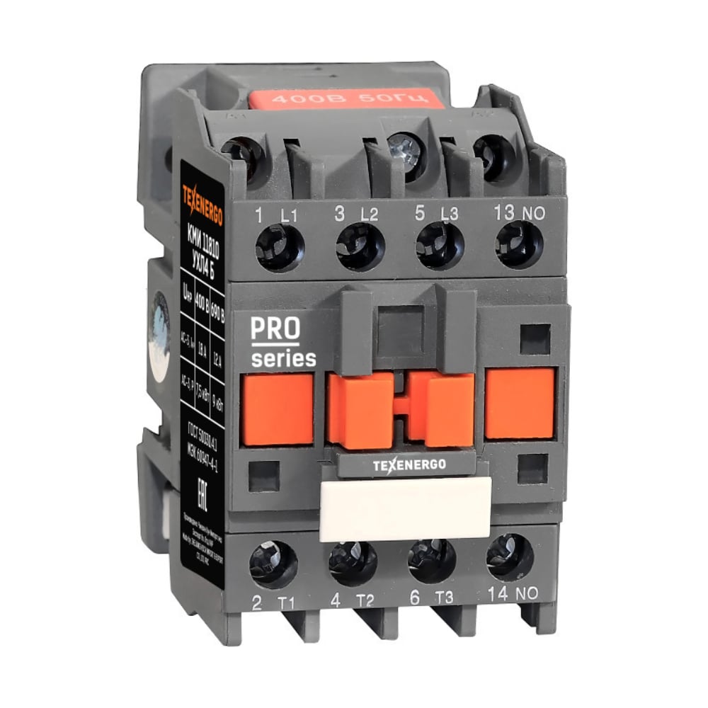 Изображение товара Контактор Texenergo КМИ 11810 18А 42В 1з УХЛ4 надежное устройство автоматизации