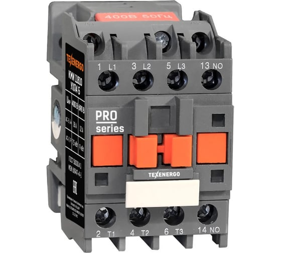 Изображение товара Контактор Texenergo КМИ 11810 18А 42В 1з УХЛ4 Класс Б KMI101804210