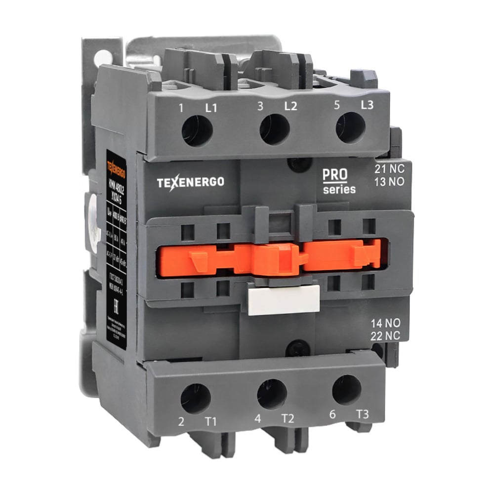Изображение товара Контактор Texenergo КМИ 48012 80А 24В 1з+1р УХЛ4 Класс Б KMI408002412