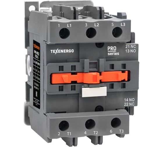 Изображение товара Контактор Texenergo КМИ 48012 80А 24В 1з+1р УХЛ4 Класс Б KMI408002412