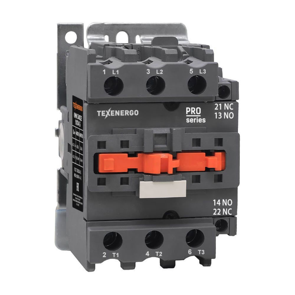 Изображение товара Контактор Texenergo КМИ 34012 40А 42В 3П 1NO+1NC монтаж на DIN-рейку