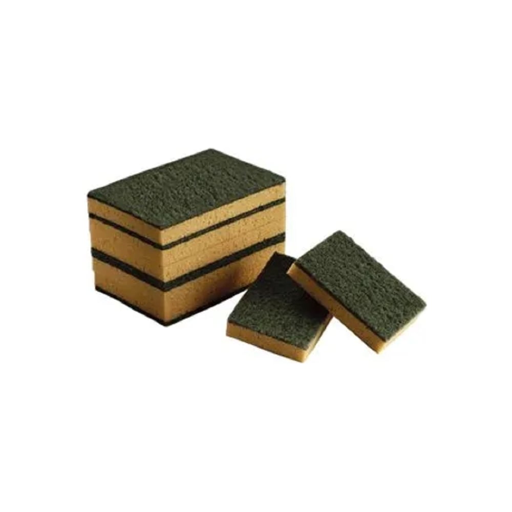 Изображение товара Губки с абразивным слоем ACG зелёные 10 шт Изображение товара Губки с абразивным слоем ACG зелёные 10 шт
