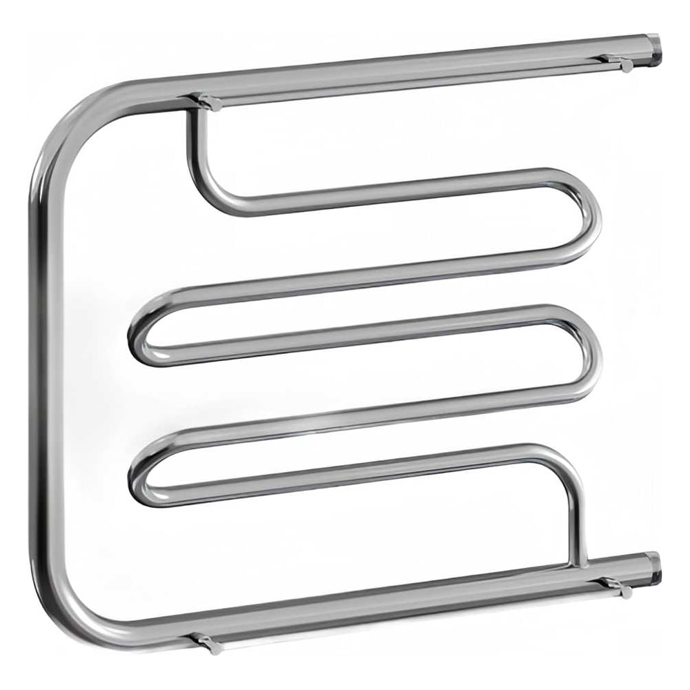 Изображение товара Полотенцесушитель Сварком 600х700 с полочкой нержавеющая сталь хром водяной