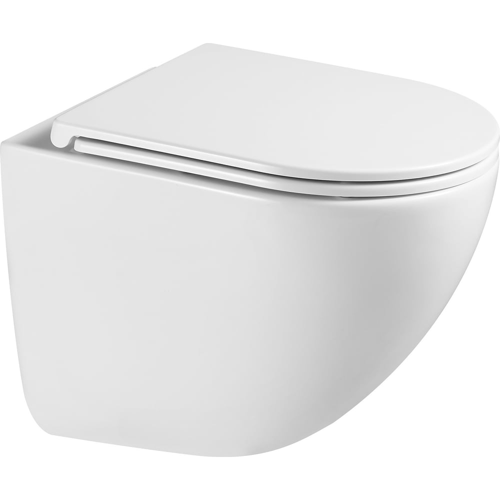 Изображение товара Подвесной унитаз ABBER Bequem безободковый торнадо серый для современного интерьера