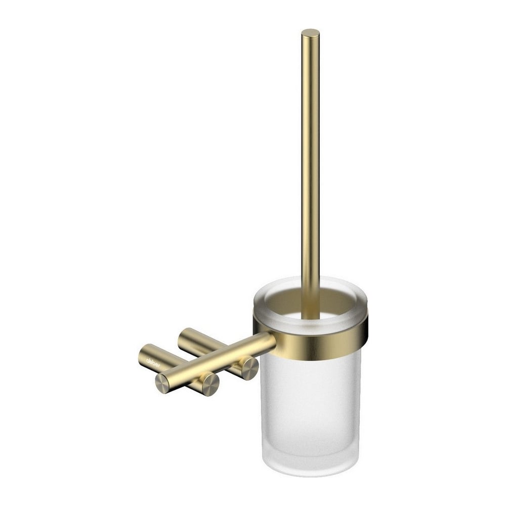 Изображение товара Щетка для туалета ABBER Osten 316 золото брашированное настенная