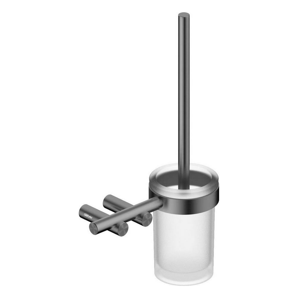 Изображение товара Щетка для туалета ABBER Osten 316 из нержавеющей стали настенная брашированная оружейная сталь