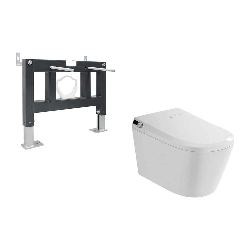 Изображение товара Подвесной электронный унитаз-биде Bequem AC1119S с функцией биде, антивсплеск, современный дизайн, 