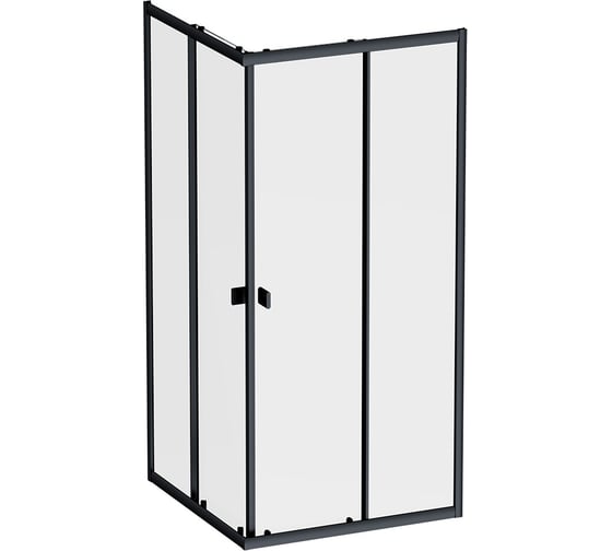 Изображение товара Душевое ограждение квадратное AM.PM Sense 90x90, черный, стекло прозрачное W76G-403-9090-BT