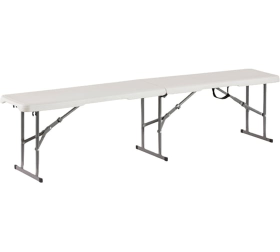 Изображение товара Скамья складная NOSTRESS Country FB-005 (ш1800Хг280Хв435мм) пластик HDPE белый 680058