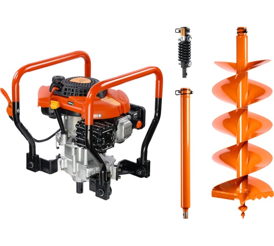 Изображение товара Профессиональный комплект для мерзлого и каменистого грунта BURAN DT-1600 TERMINATOR (глубина бурения 1,5м, диаметр 250мм, мощность - 7.5 л.с.) S00158