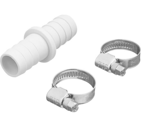 Изображение товара Набор для соединения шлангов 19x19 мм с хомутами 16х25 мм Супримпласт 4WG_1919_1625_02H