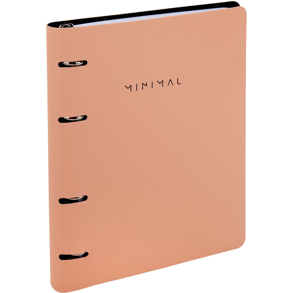 Изображение товара Бизнес-тетрадь BRAUBERG VISTA Minimal А5 120 л на кольцах персиковая
