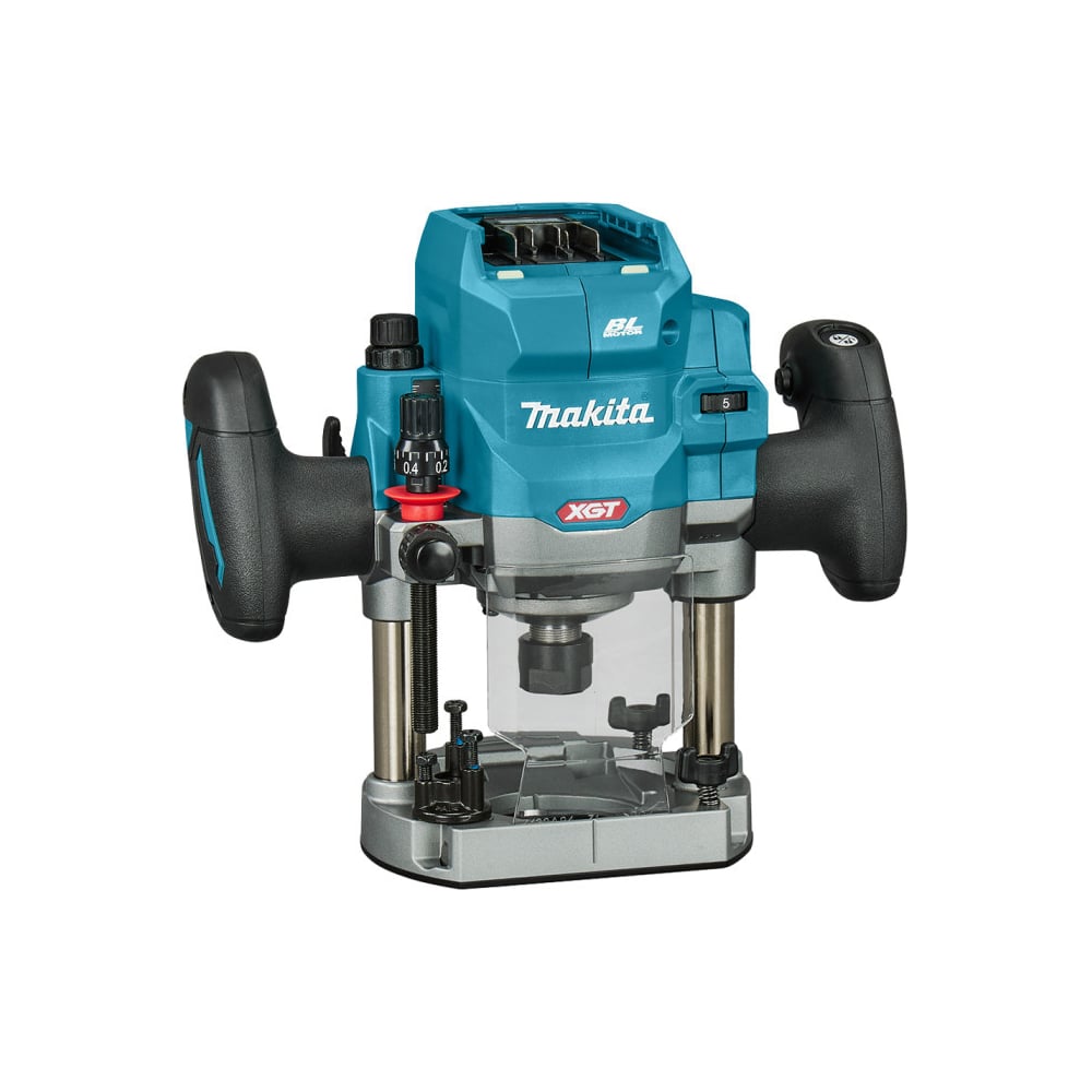 Изображение товара Фрезер погружной аккумуляторный Makita XGT 40V BL AWS XPT, 12мм, гл. погр. 0-60мм, 8000-25 000 об/мин, пл. пуск RP001GZ
