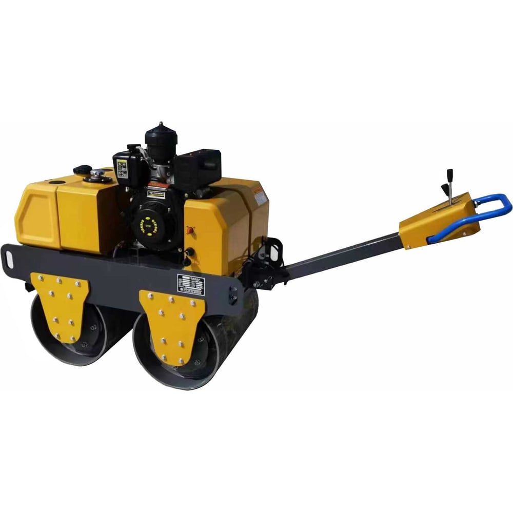 Изображение товара Профессиональный виброкаток Samsan DDR 500 бензиновый двухвальцовый с ручным и электрическим старте