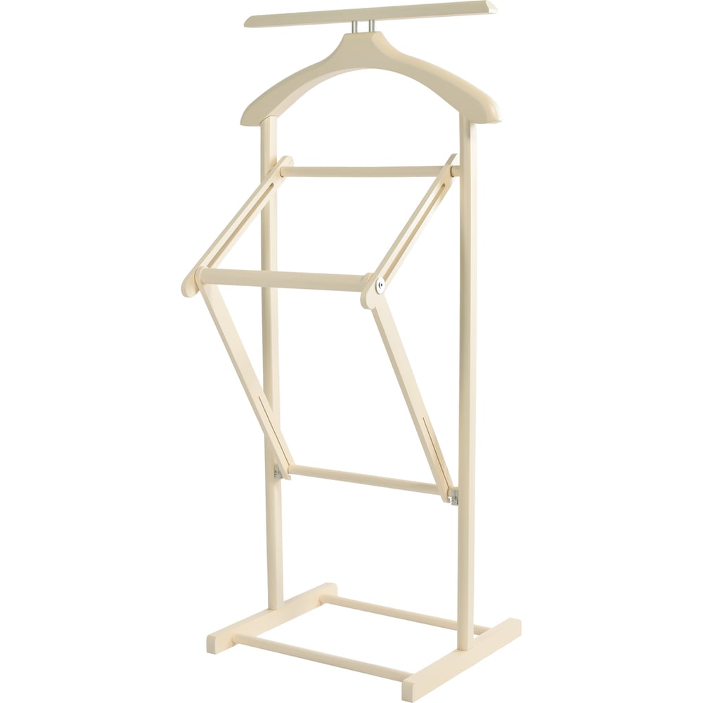 Изображение товара Вешалка костюмная складная Мебелик В 21Н слоновая кость для одежды