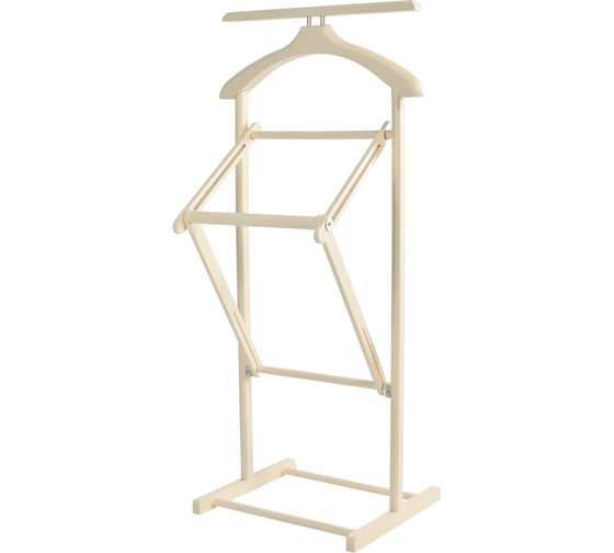 Изображение товара Вешалка костюмная складная Мебелик В 21Н слоновая кость 9625