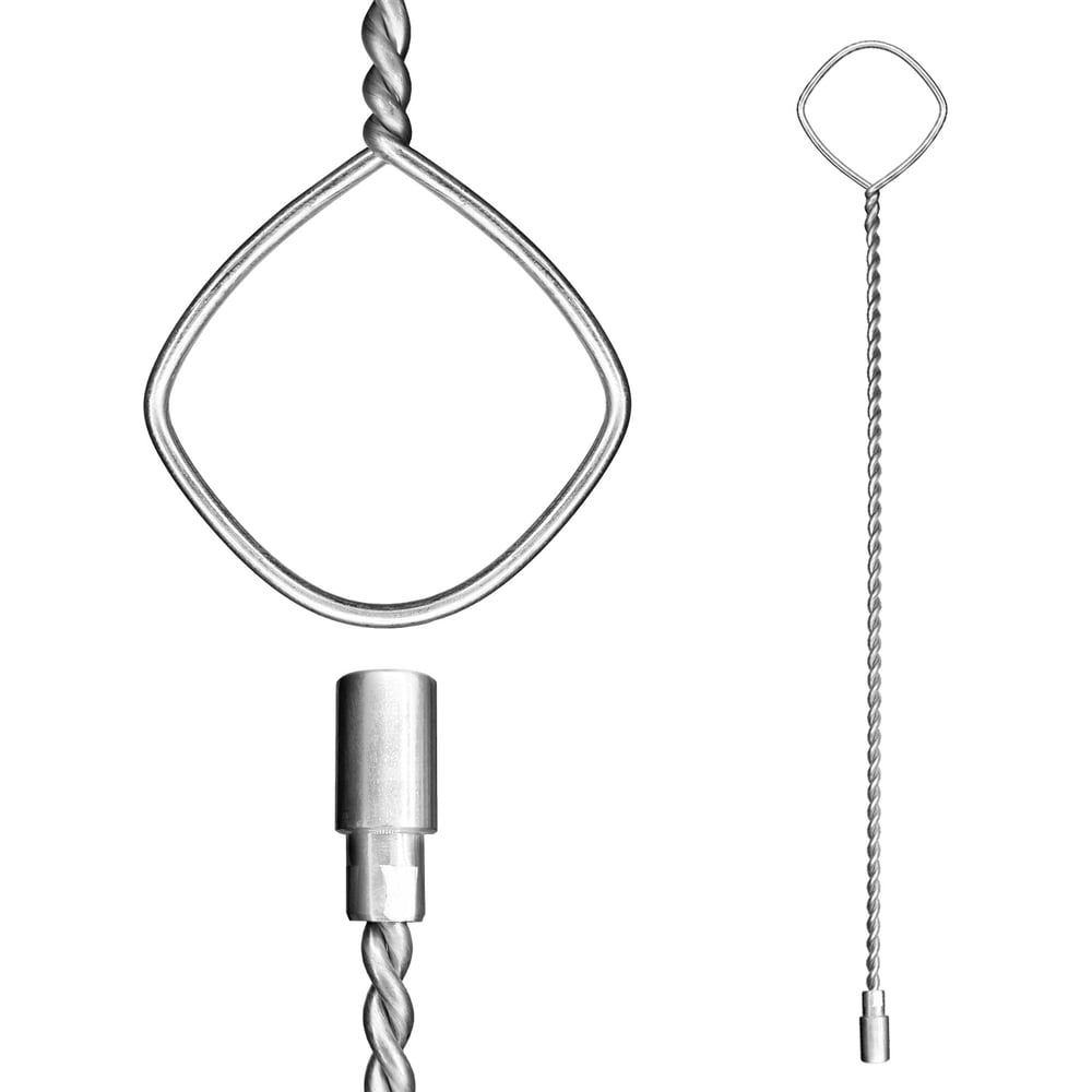 Изображение товара Шомпол прямой GRAFF 1000 мм для чистки труб M12 металлический серый