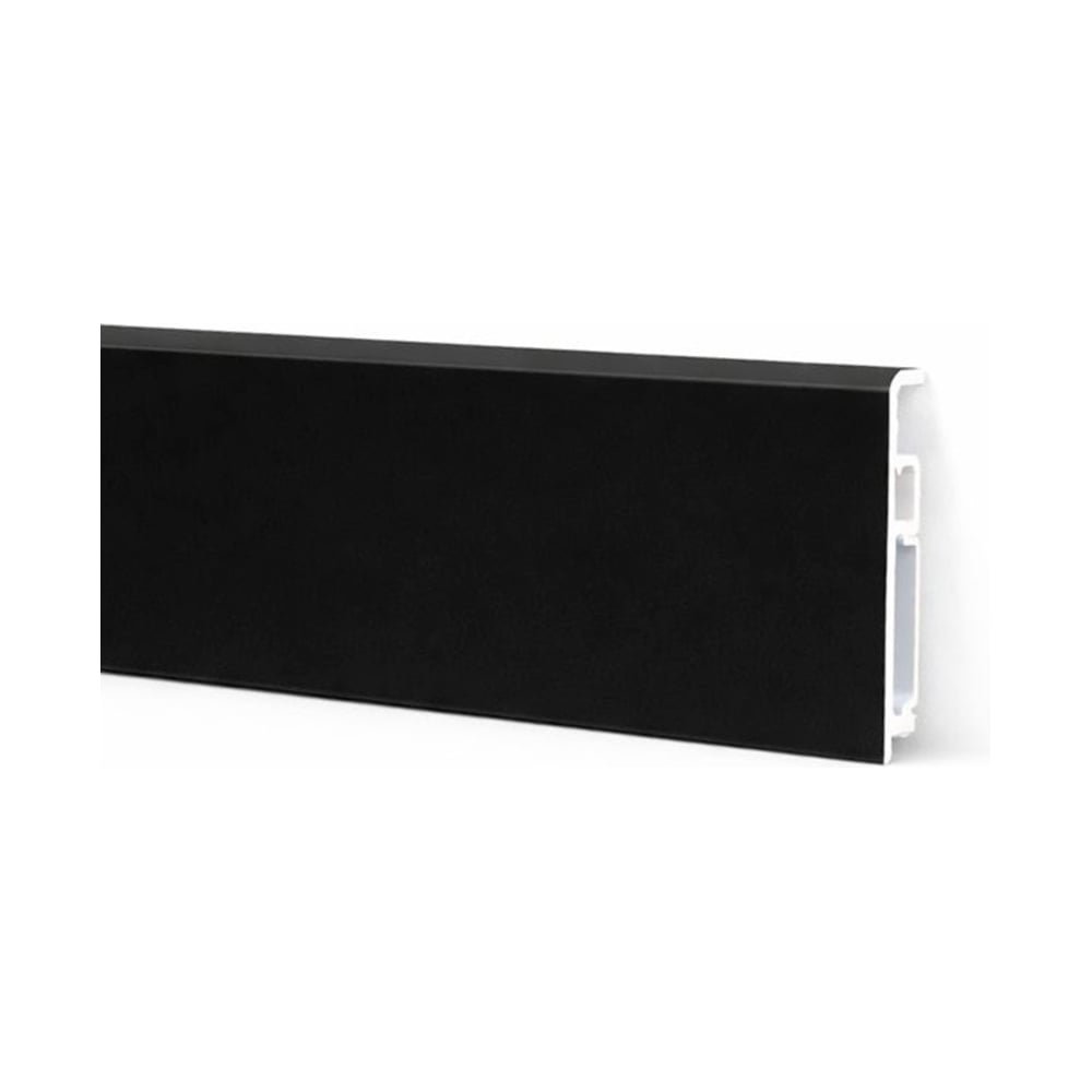 Изображение товара Плинтус Bonkeel Stick M Черный влагостойкий скрытый монтаж 2000 мм