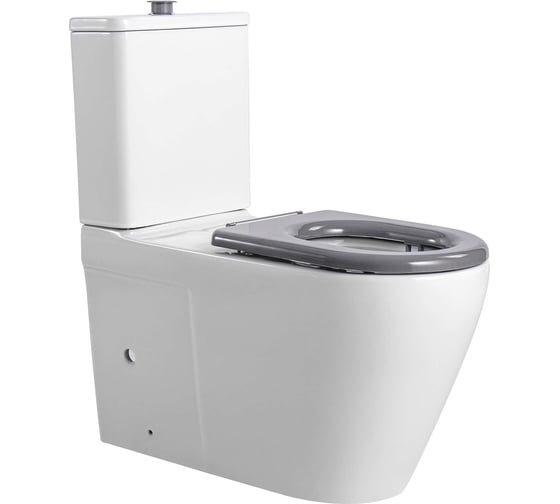 Изображение товара Унитаз напольный AQUATEK с бачком, для людей с ограниченными возможностями, 800x385x835, P-trap, 180 мм, сиденье дюропласт AQ2213-00 00000140406