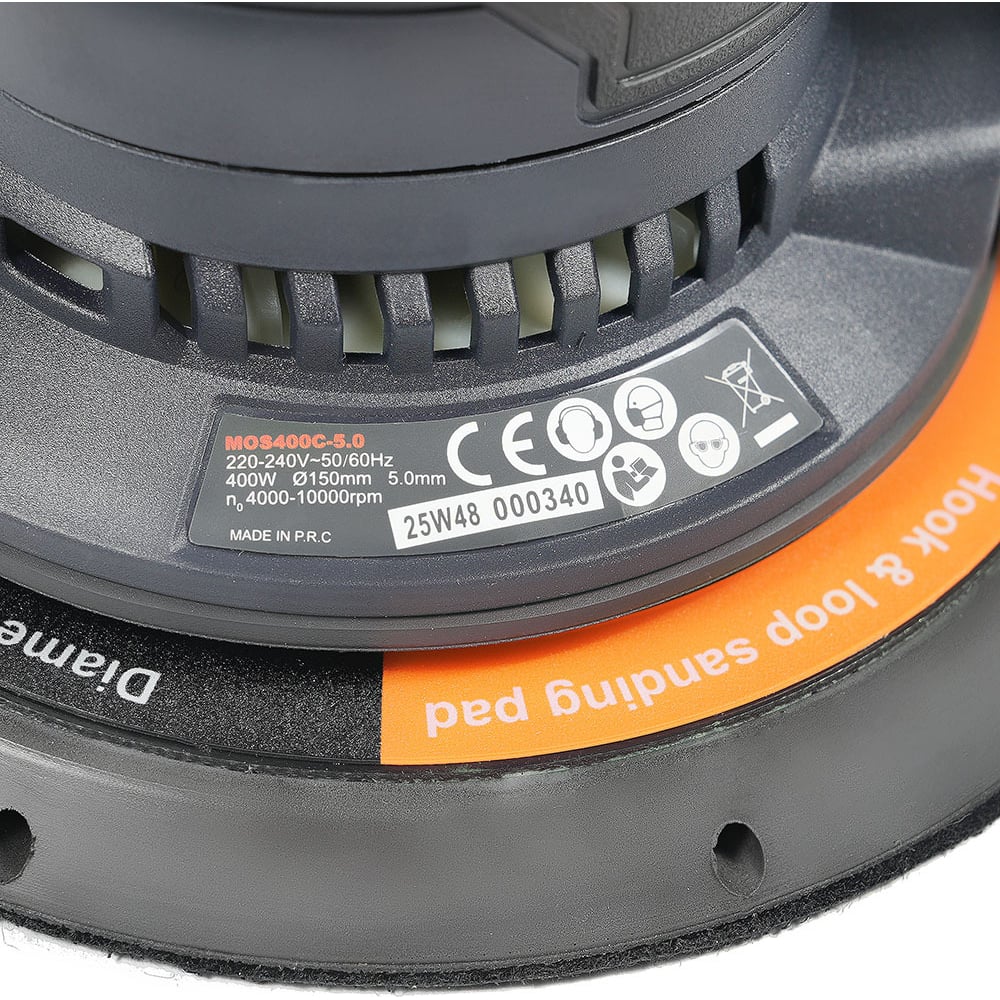 Изображение товара Шлифовальная машинка ручная MaxXT 400 Вт 150 мм для бытовых работ