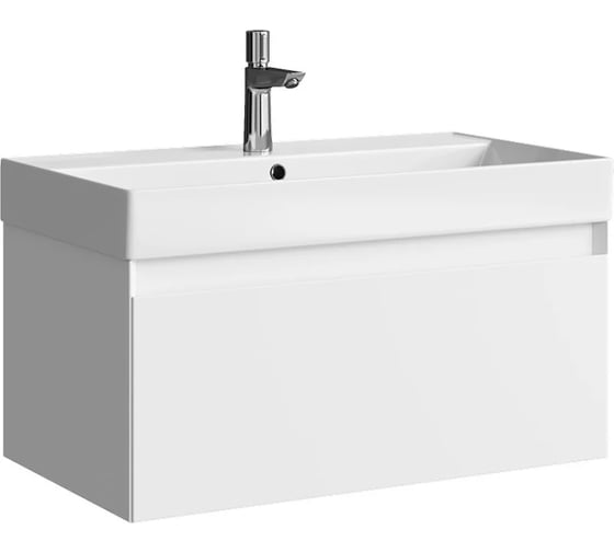 Изображение товара Тумба под умывальник AQWELLA Geometria, цвет белый GE01081WM