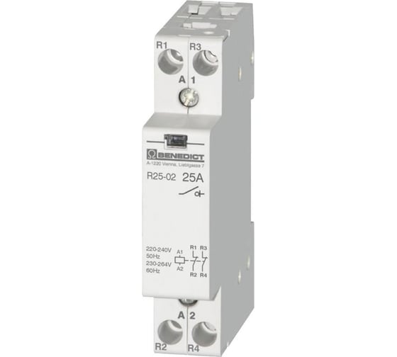 Изображение товара Модульный контактор Benedict R25-02 230 PN75820