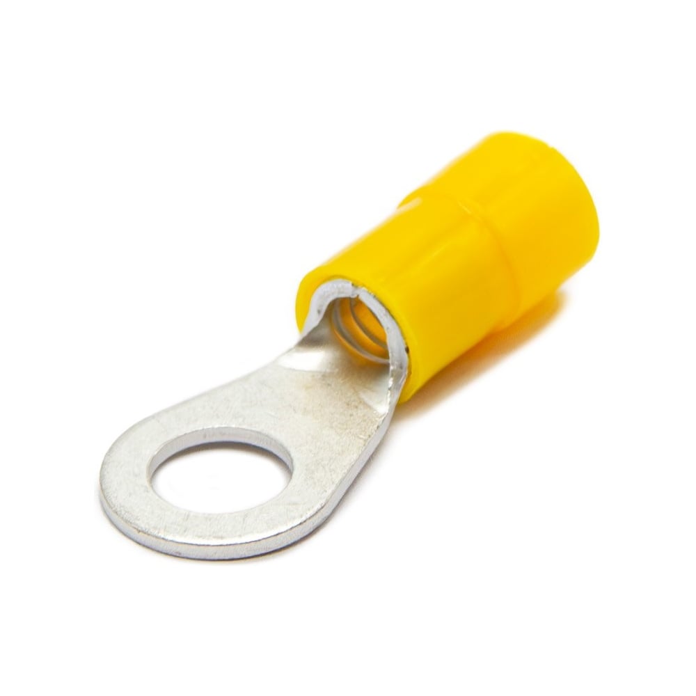 Изображение товара Наконечник медный луженный ЮМП ЭЛЕКТРО НКИ 2.5-6 мм2, под винт М5, изоляция РА, желтый, кольцевой изолированный (100 шт. в упаковке) elcRTI-PA-6-5