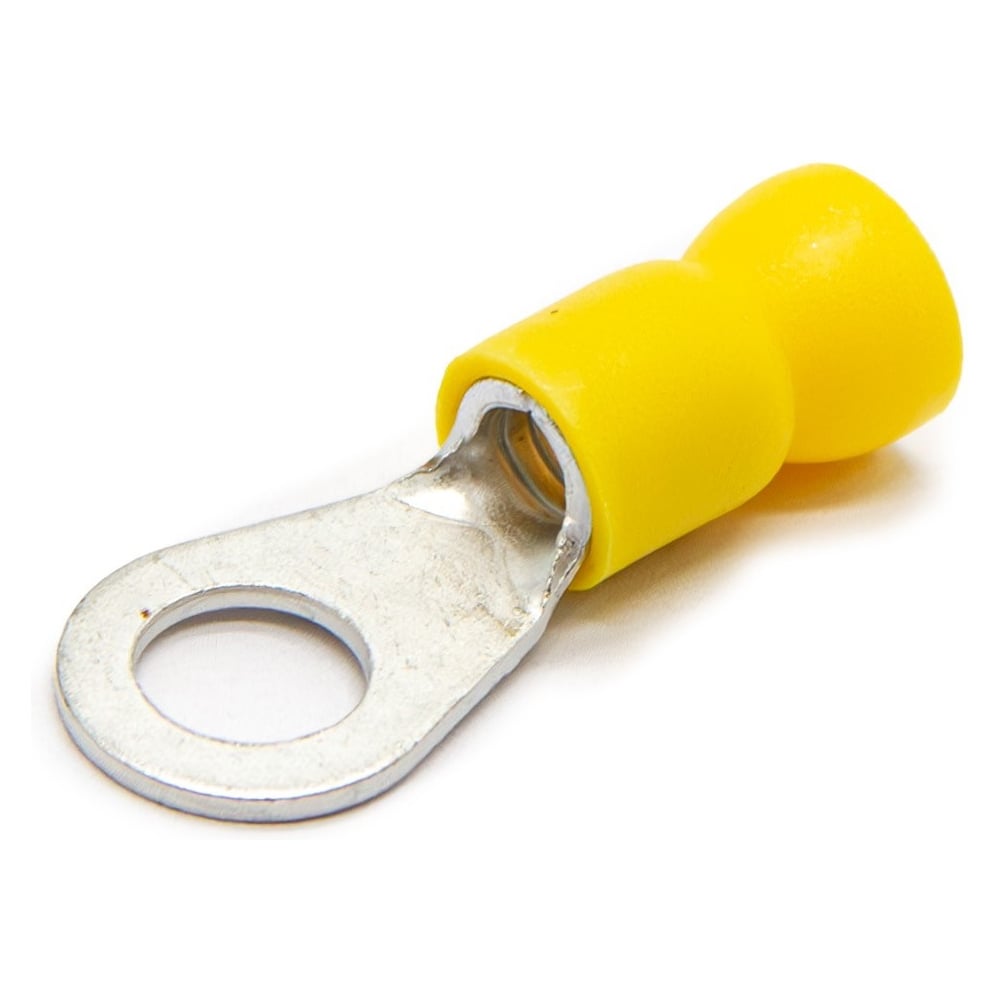 Изображение товара Наконечник медный луженный ЮМП ЭЛЕКТРО НКИ 2.5-6 мм2, под винт М6, изоляция ПВХ, желтый, кольцевой изолированный (100 шт. в упаковке) elcRTI-PVC-6-6