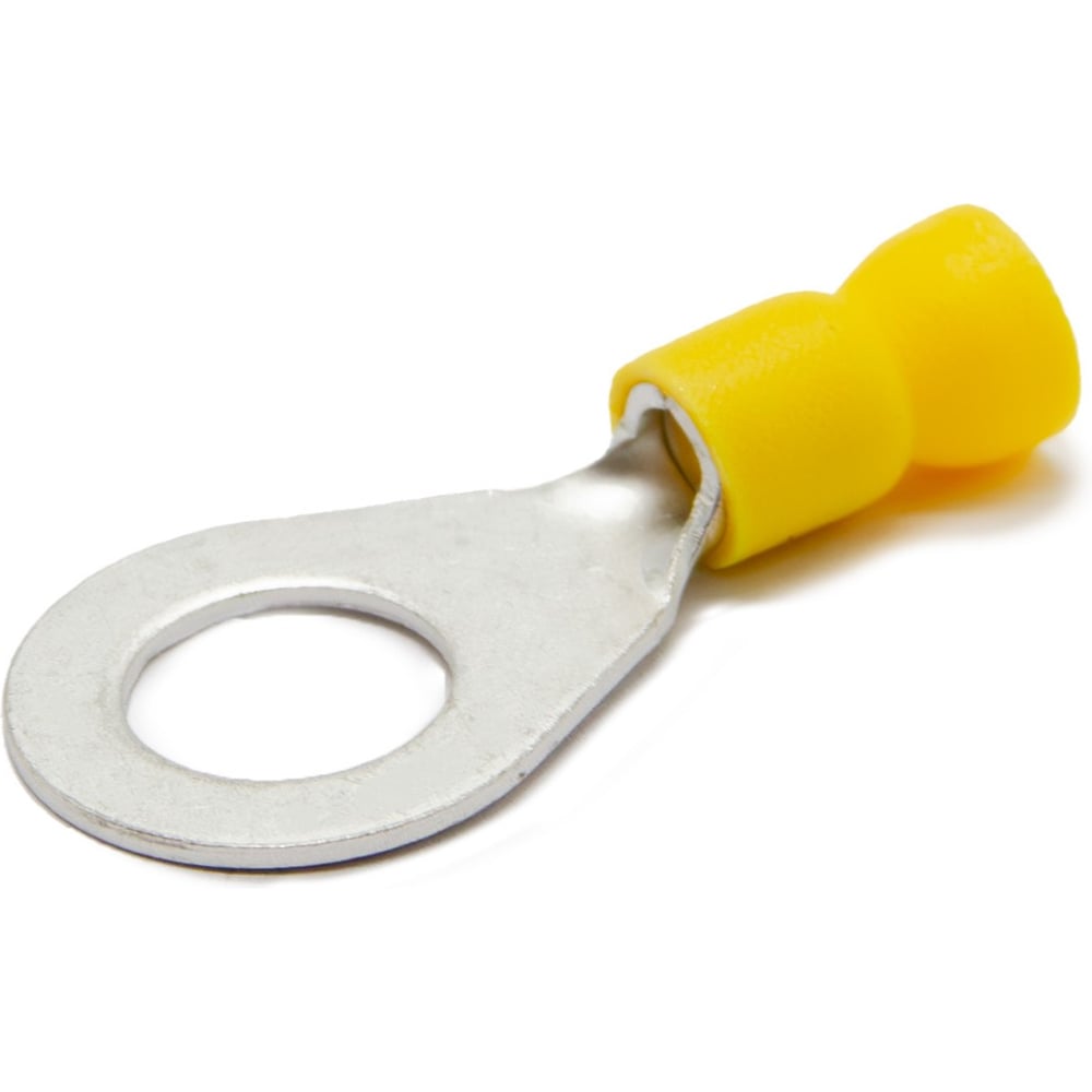 Изображение товара Наконечник медный луженный ЮМП ЭЛЕКТРО НКИ 2.5-6 мм2, под винт М12, изоляция ПВХ, желтый, кольцевой изолированный (100 шт. в упаковке) elcRTI-PVC-6-12