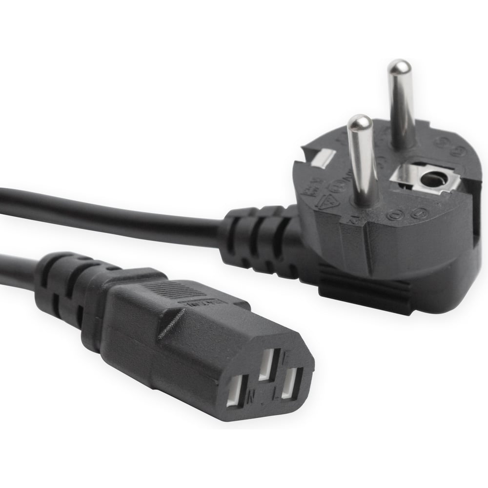 Изображение товара Кабель питания Vell IEC C13 1.5 м, черный, 20 шт в упаковке