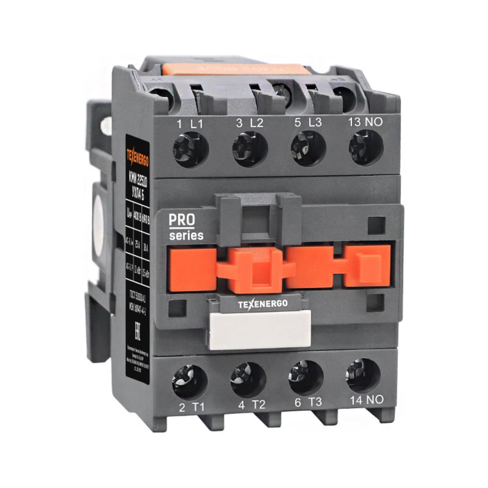 Изображение товара Контактор Texenergo КМИ-22510 25А 42В 3Полюса IP20 УХЛ4
