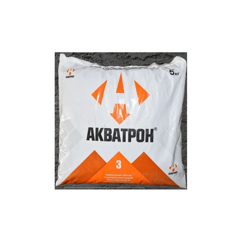 Изображение товара Ремонтный состав безусадочный гидроизолирующий Акватрон-3 5 кг