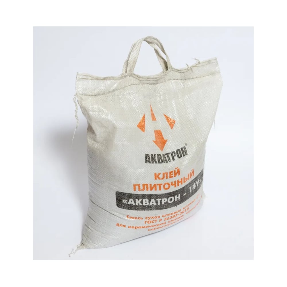 Изображение товара Плиточный клей Акватрон -14У, 20 кг, водостойкий, для внутренних и наружных работ
