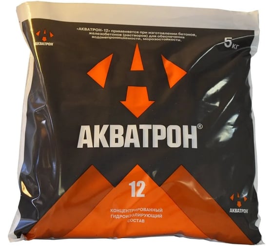 Изображение товара Добавка концентрат гидроизоляционная, проникающая, капиллярная Акватрон «-12» 5кг 90054