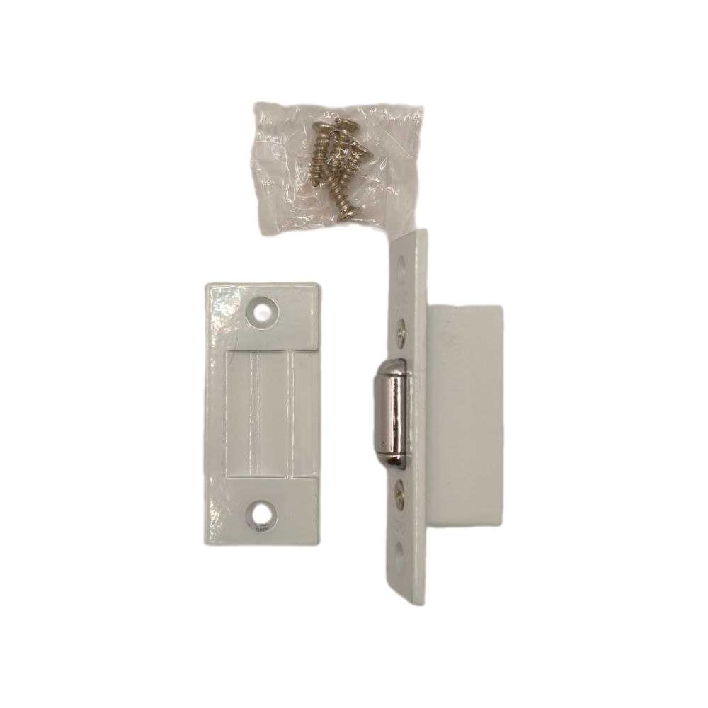 Изображение товара Защелка роликовая без ручек Крепстор белая комплект 2 шт