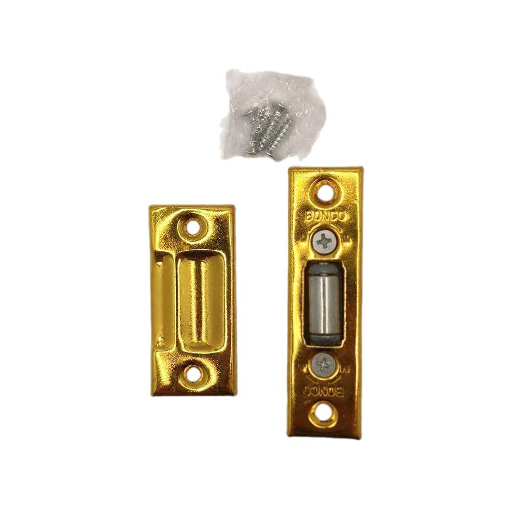 Изображение товара Защелка роликовая Крепстор без ручек золотая 2 шт пакет