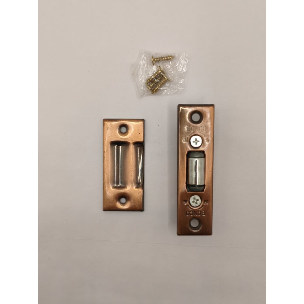 Изображение товара Защелка роликовая без ручек старой меди Крепстор комплект 2 шт