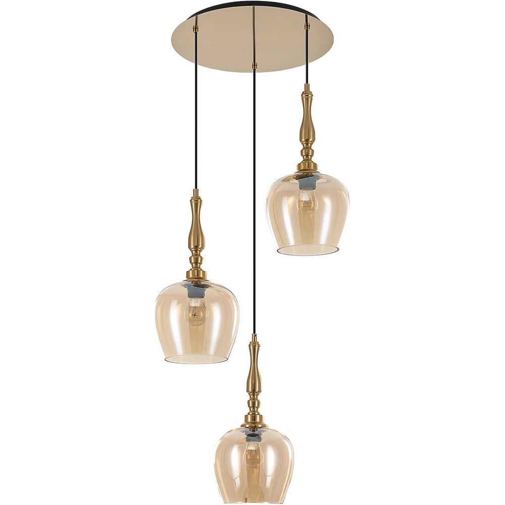 Изображение товара Подвесной светильник Citilux NORT янтарь 3 лампы в стиле модерн