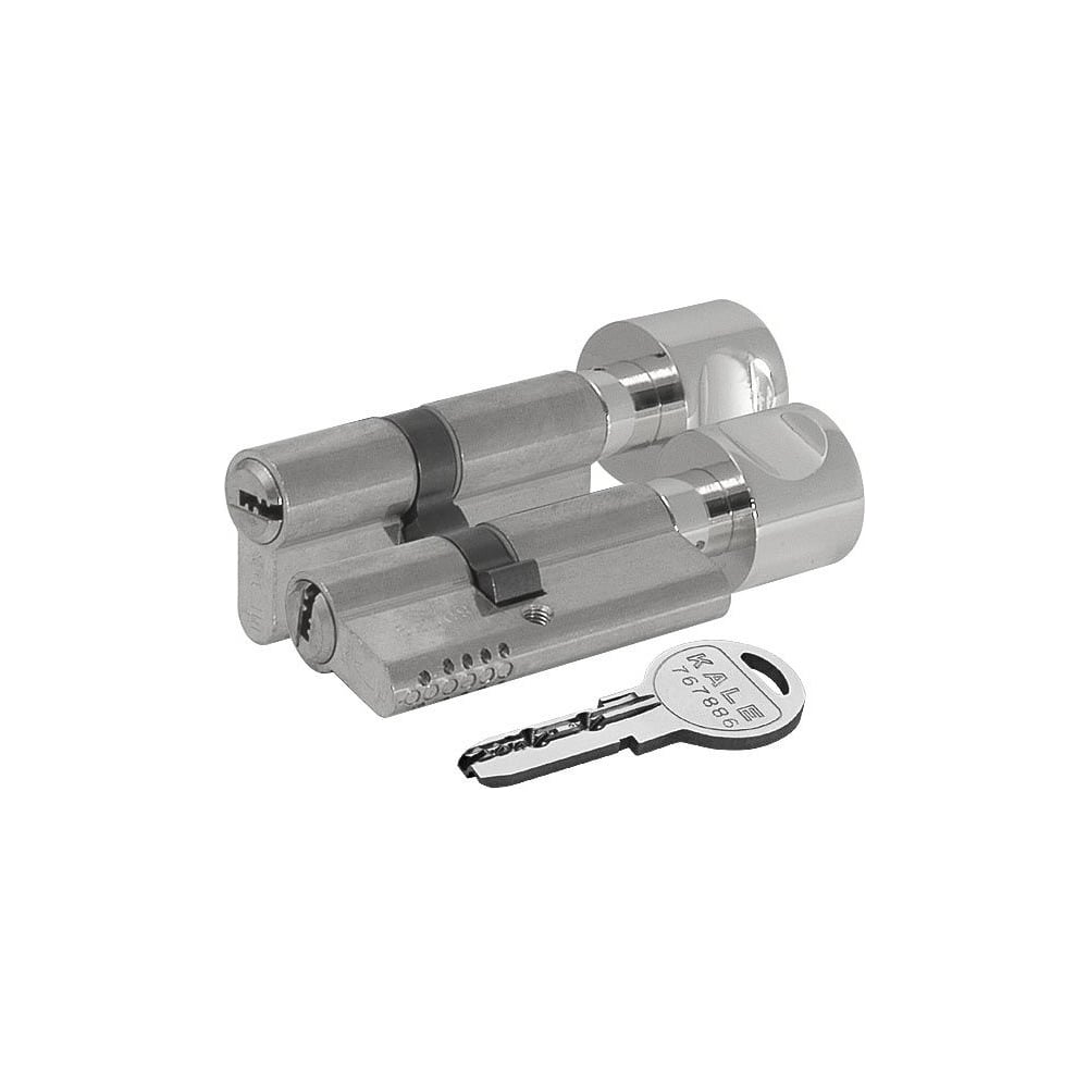 Цилиндровый механизм с вертушкой 164 OBS SCE/90 (40+10+40) mm никель 5 кл. new KALE KILIT 45181