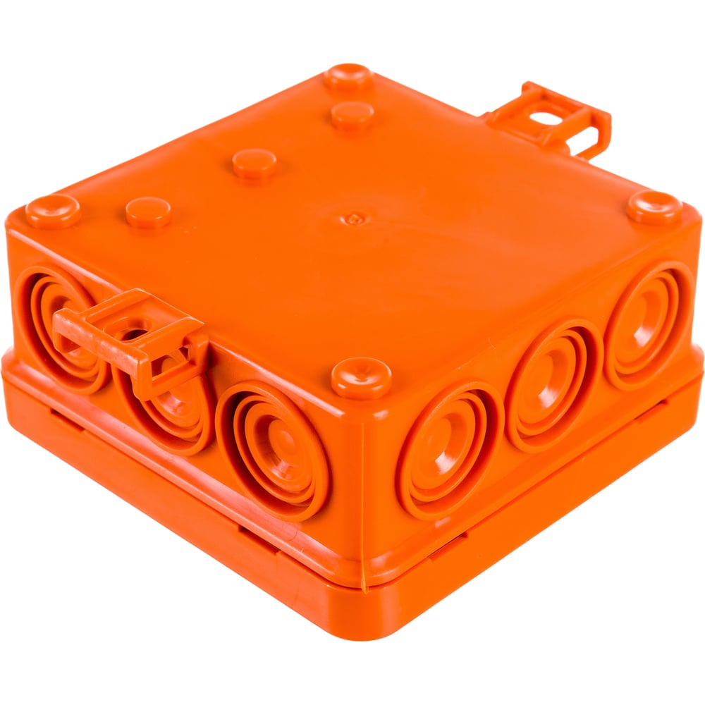 Изображение товара Gigant Коробка огнестойкая без галогена E110, о.п 85х85х38, 12 выв., IP55, 2P, оранжевая 43055HF-GI