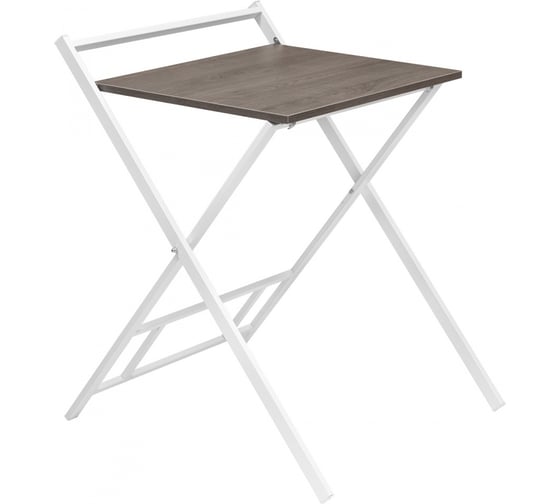 Изображение товара Складной компьютерный стол GreenWeen 600 мм, белый/дуб графит GW-PCT600W-L-G