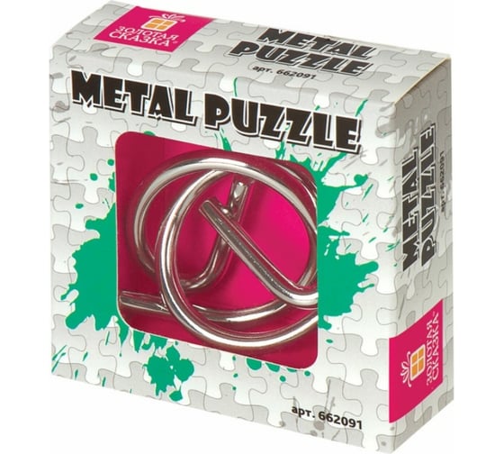 Изображение товара Металлическая головоломка ЗОЛОТАЯ СКАЗКА 1 шт. 662091