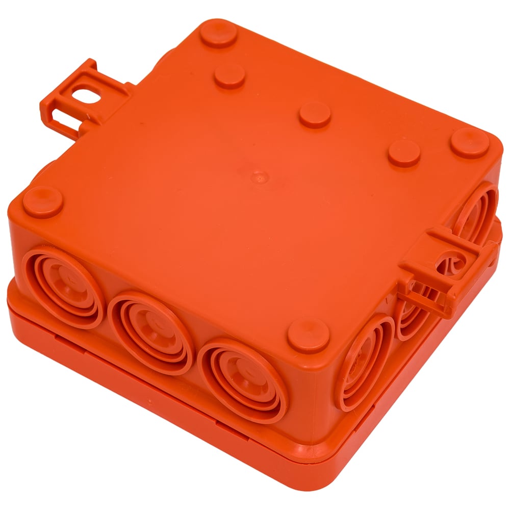 Изображение товара Gigant Коробка огнестойкая E110, о.п 85х85х38, 12 выв., IP55, 4P, оранжевая 43155HF-GI