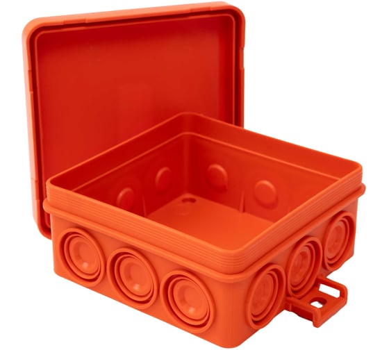 Изображение товара Gigant Коробка огнестойкая E110, о.п 85х85х38, 12 выв., IP55, 4P, оранжевая 43155HF-GI