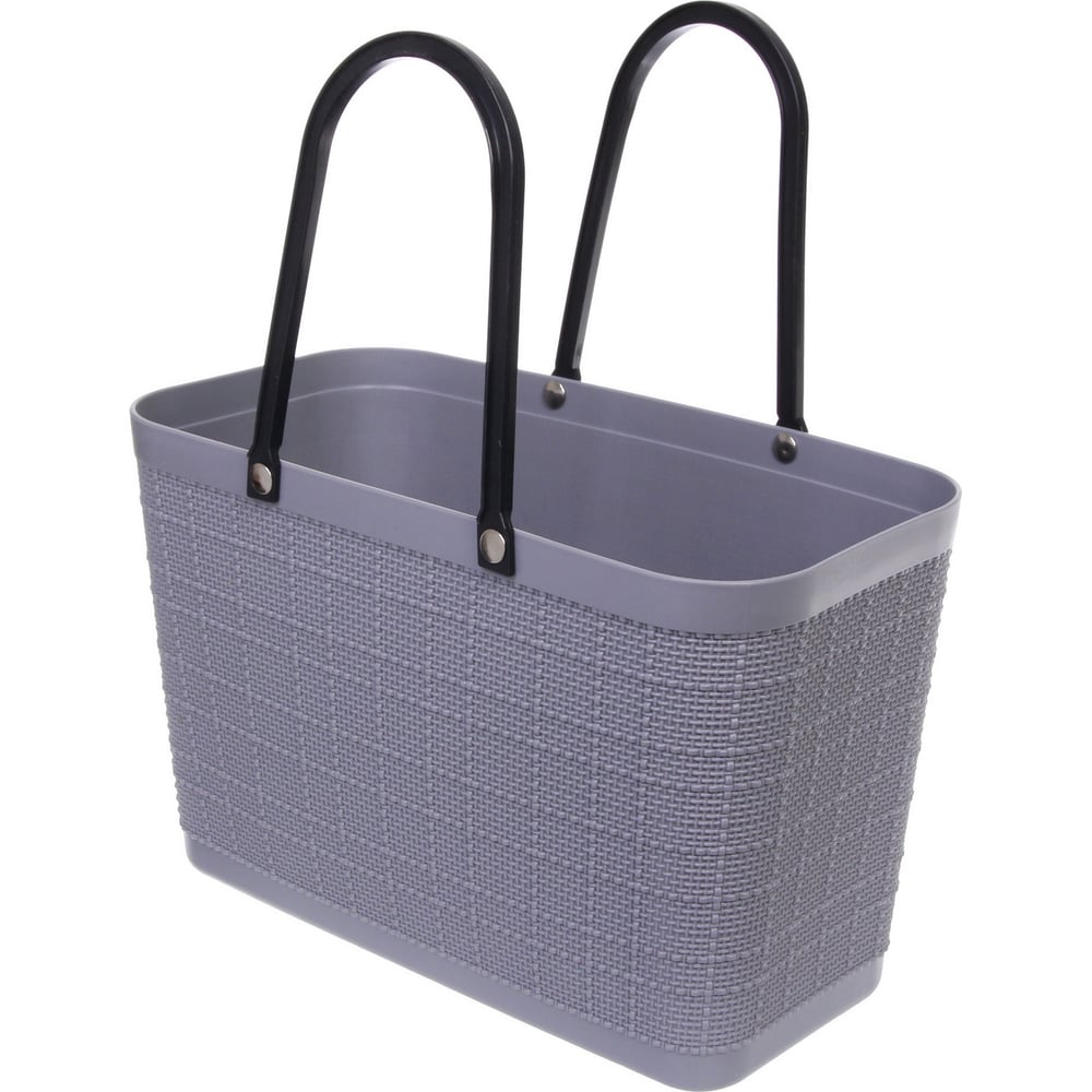 Изображение товара Корзинка хозяйственная Селфи ФОЛЬК 32.5х18х37см серый для хранения